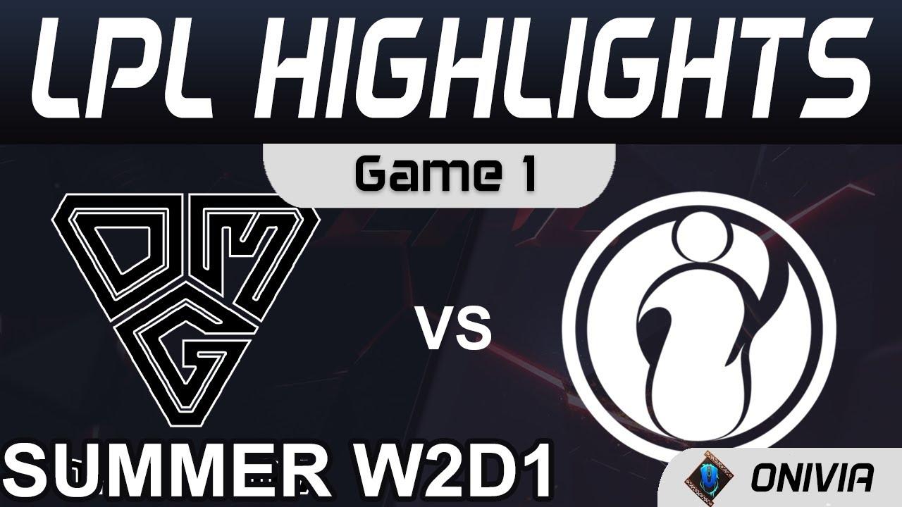 OMG vs IG Highlights Game 1 LPL Summer Season 2021 W2D1 Oh My God vs Invictus Gaming by Onivia thumbnail