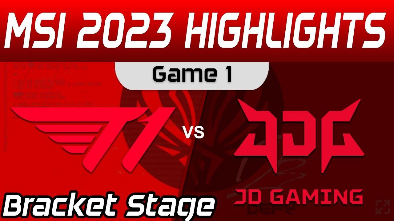 T1 vs JDG Highlights Game 1 Bracket Stage Round 4 MSI 2023 T1 vs JD Gaming by Onivia thumbnail