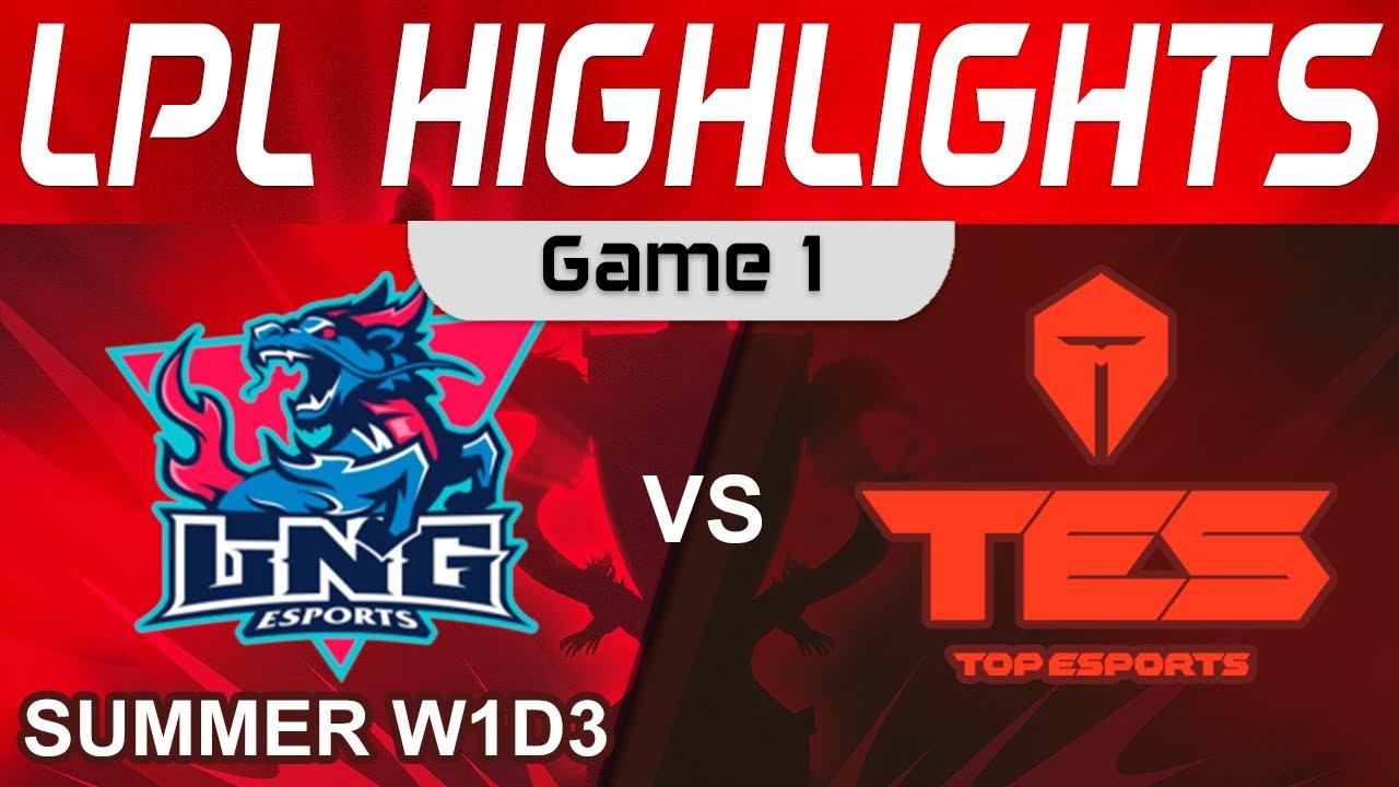 LNG vs TES Highlights Game 1 LPL Summer Season 2023 W1D3 LNG Esports vs Top Esports by Onivia thumbnail