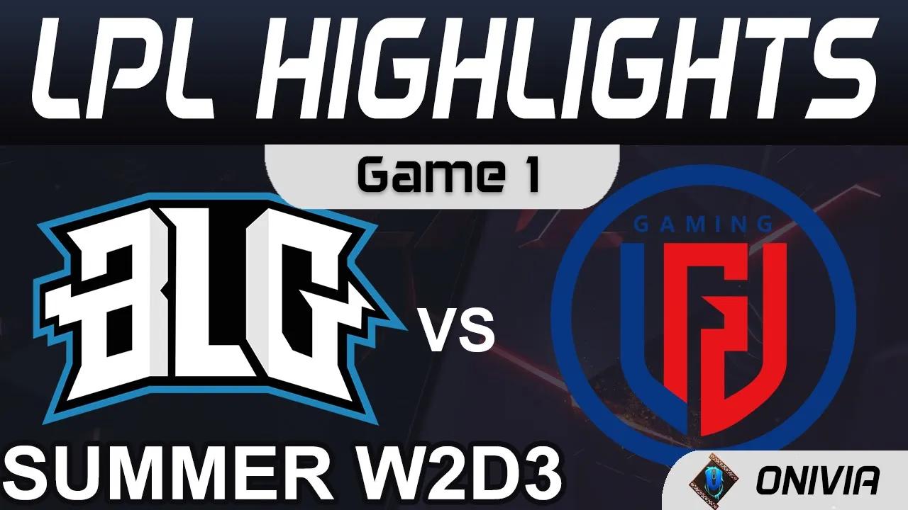 BLG vs LGD Highlights Game 1 LPL Summer Season 2021 W2D3 Bilibili Gaming vs LGD Gaming by Onivia thumbnail