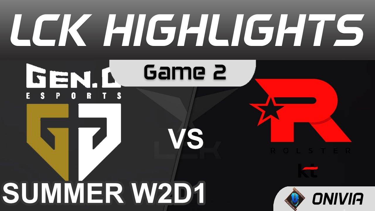 GEN vs KT Highlights Game 2 LCK Summer Season 2021 W2D1 Gen G vs KT Rolster by Onivia thumbnail