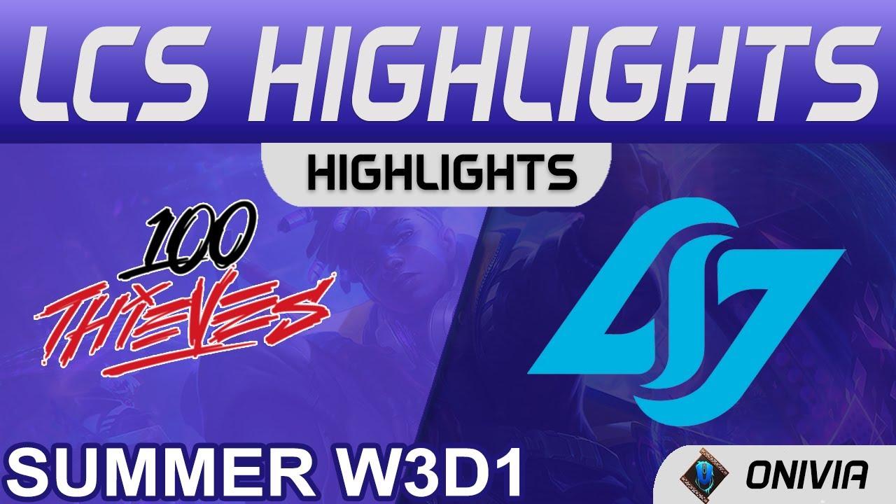 100 vs CLG Highlights LCS Summer 2021 W3D1 100 Thieves vs Counter Logic Gaming by Onivia thumbnail