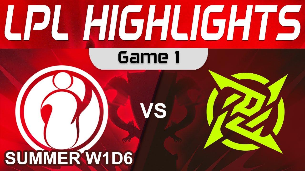 IG vs NIP Highlights Game 1 LPL Summer Season 2023 W1D6 Invictus Gaming vs Ninjas in Pyjamas thumbnail