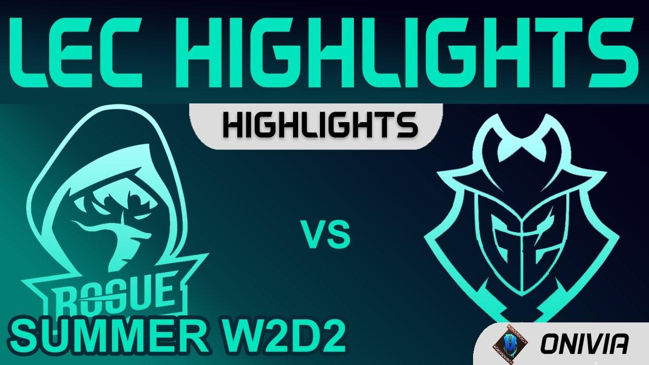 RGE vs G2 Highlights LEC Summer Season 2021 W2D2 Rogue vs G2 Esports by Onivia thumbnail