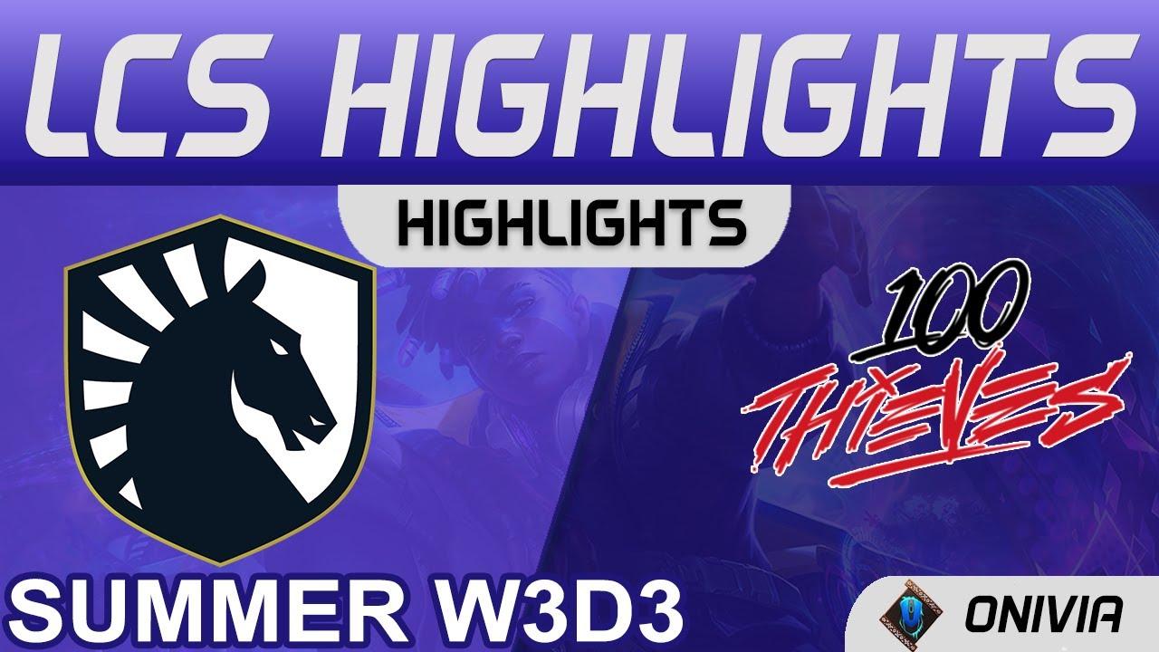 TL vs 100 Highlights LCS Summer 2021 W3D3 Team Liquid vs 100 Thieves by Onivia thumbnail