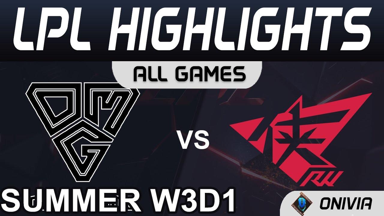 OMG vs RW Highlights ALL GAMES LPL Summer Season 2021 W3D1 Oh My God vs Rogue Warriors by Onivia thumbnail