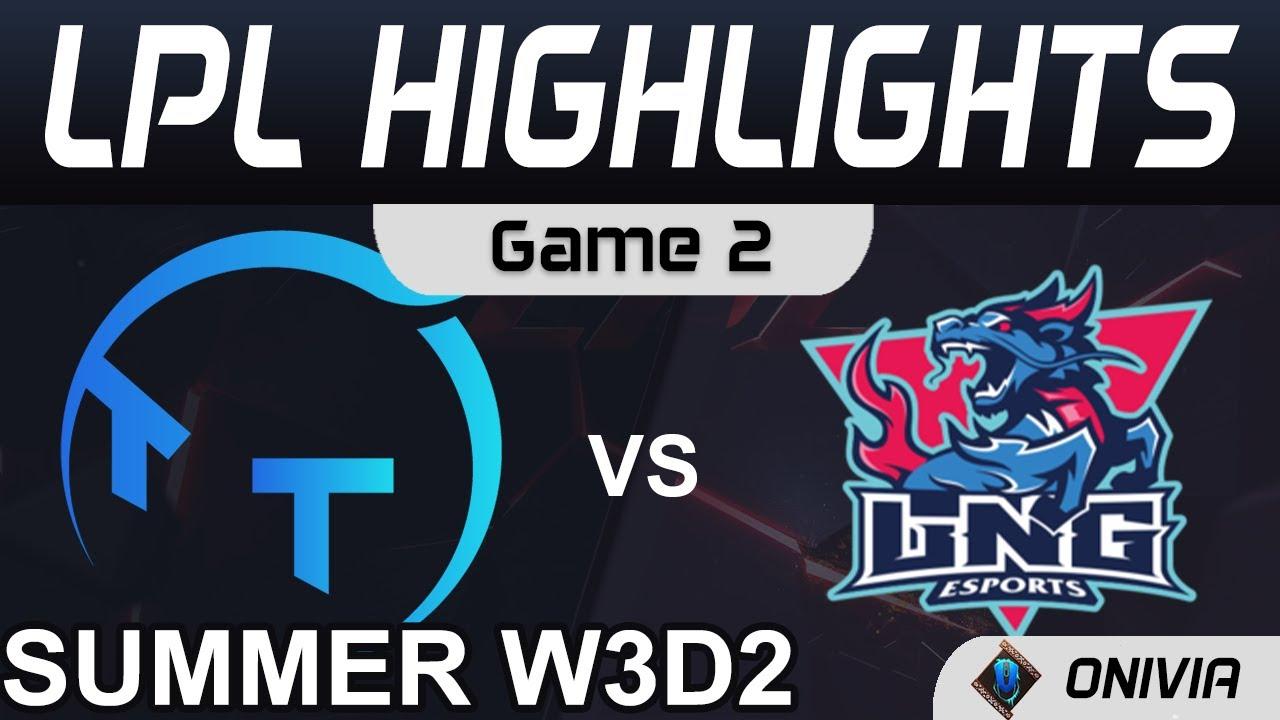 TT vs LNG Highlights Game 2 LPL Summer Season 2021 W3D2 ThunderTalk Gaming vs LNG Esports by Onivia thumbnail