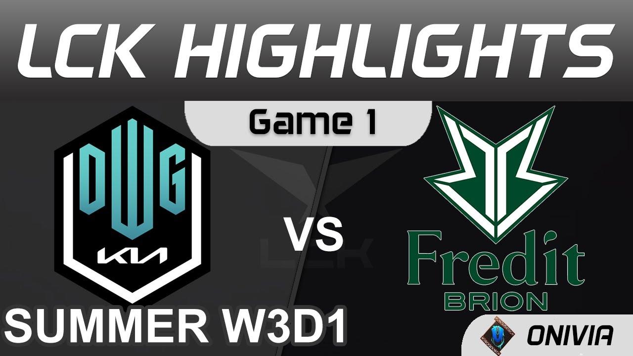 DK vs BRO Highlights Game 1 LCK Summer Season 2021 W3D1 DWG KIA vs Fredit BRION by Onivia thumbnail