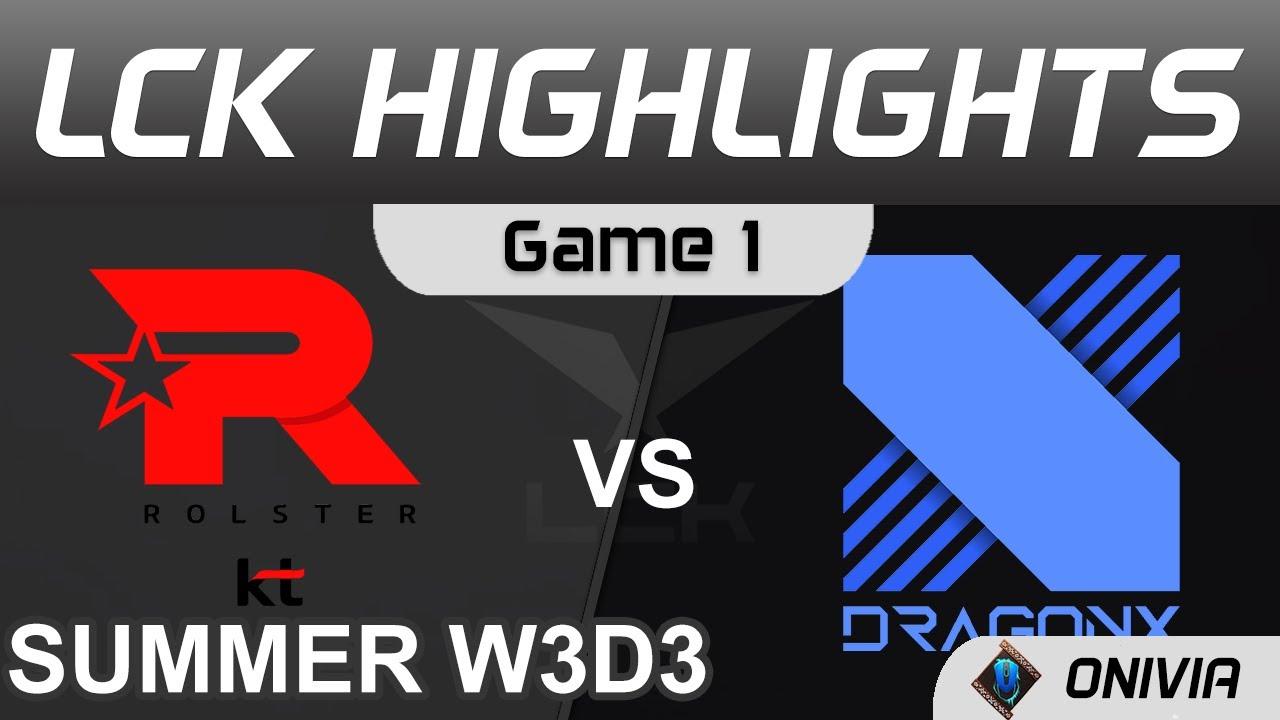 KT vs DRX Highlights Game 1 LCK Summer Season 2021 W3D3 KT Rolster vs DragonX by Onivia thumbnail