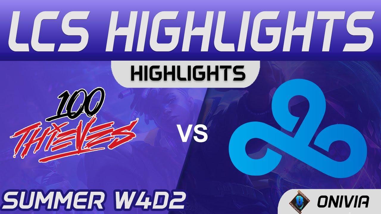 100 vs C9 Highlights LCS Summer Season 2021 W4D2 100 Thieves vs Cloud9 by Onivia thumbnail