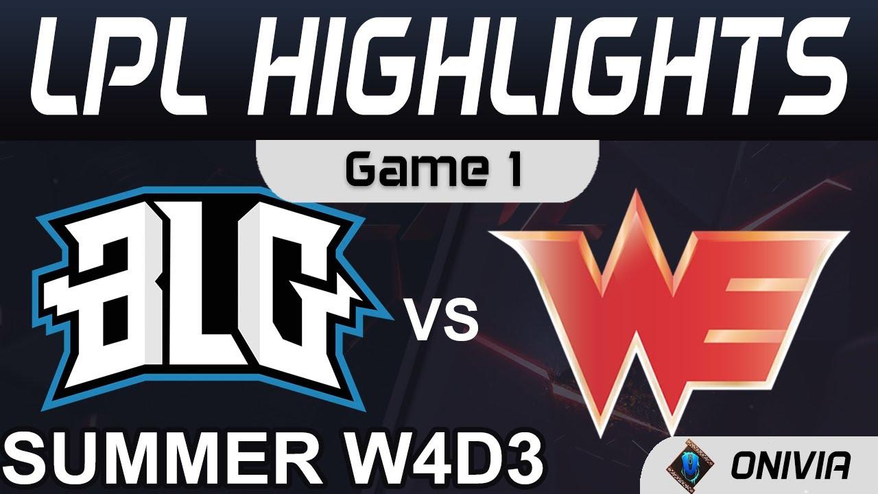 BLG vs WE Highlights Game 1 LPL Summer Season 2021 W4D3 Bilibili Gaming vs Team WE by Onivia thumbnail