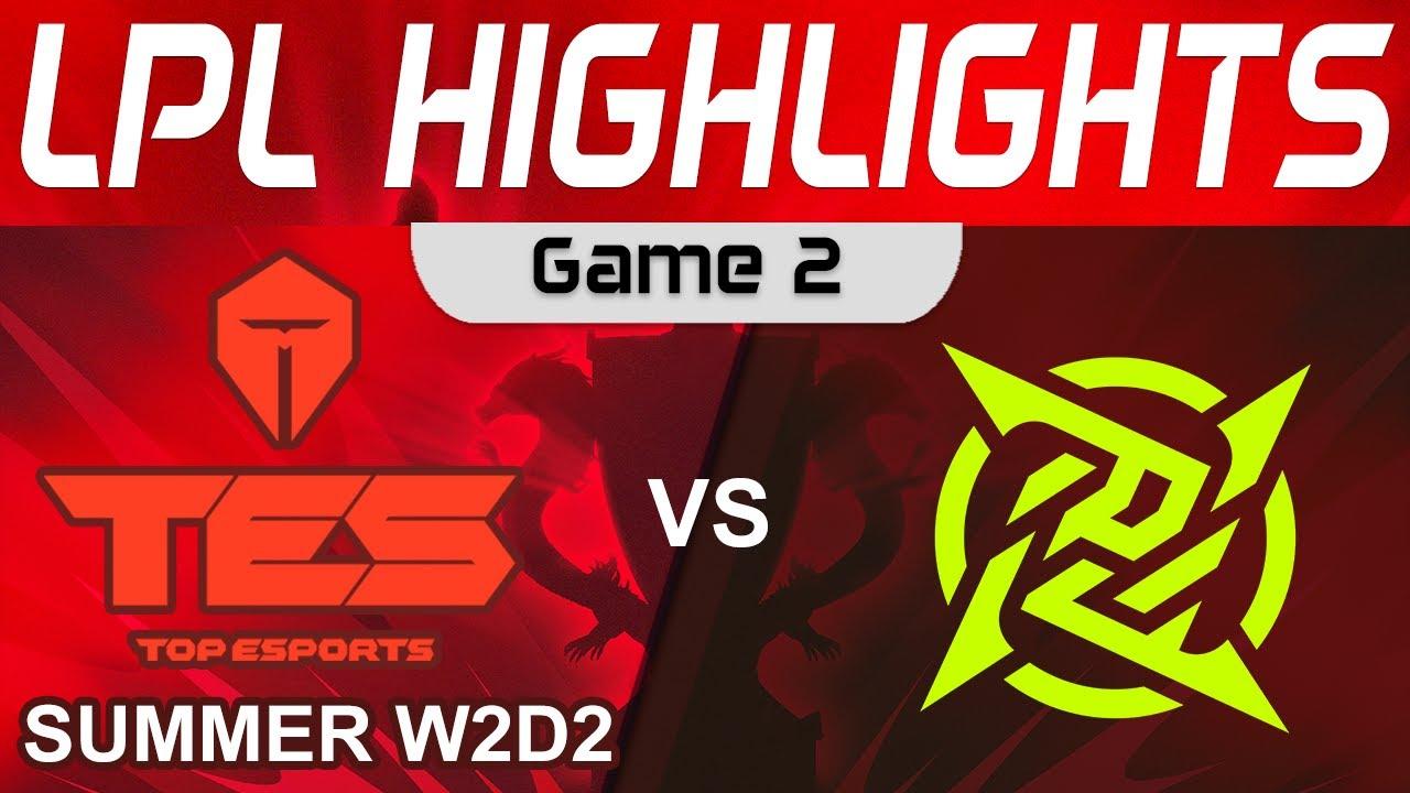 TES vs NIP Highlights Game 2 LPL Spring Season 2023 W2D2 Top Esports vs Ninjas in Pyjamas by Onivia thumbnail