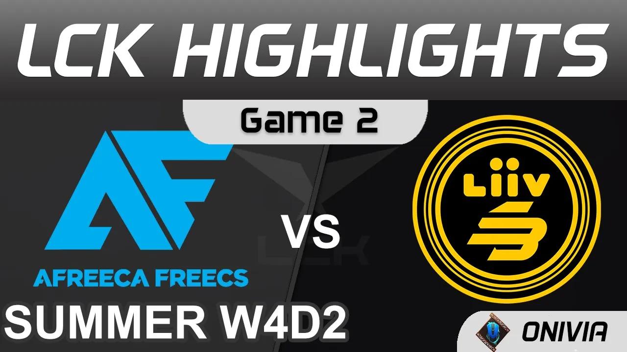 AF vs LSB Highlights Game 2 LCK Summer Season 2021 W4D2 Afreeca Freecs vs Liiv SANDBOX by Onivia thumbnail