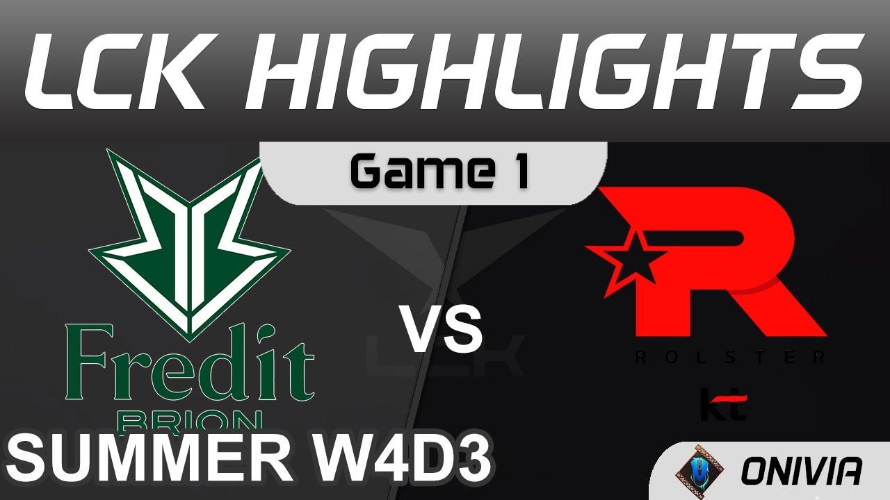 BRO vs KT Highlights Game 1 LCK Summer Season 2021 W4D3 Fredit BRION vs KT Rolster by Onivia thumbnail