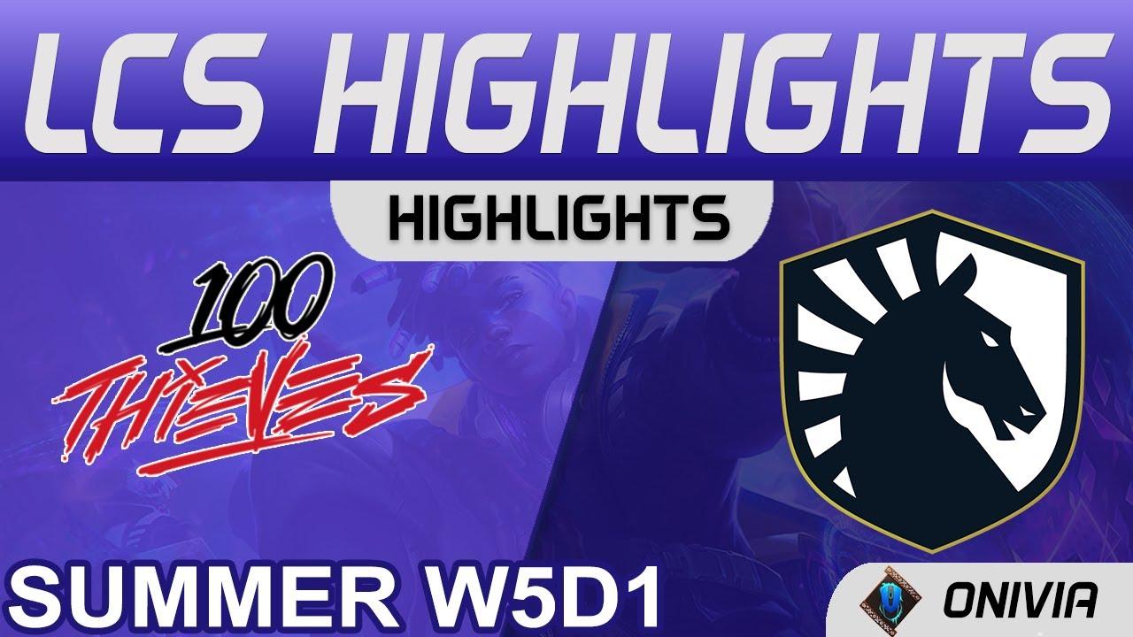 100 vs TL Highlights LCS Summer 2021 W5D1 100 Thieves vs Team Liquid by Onivia thumbnail