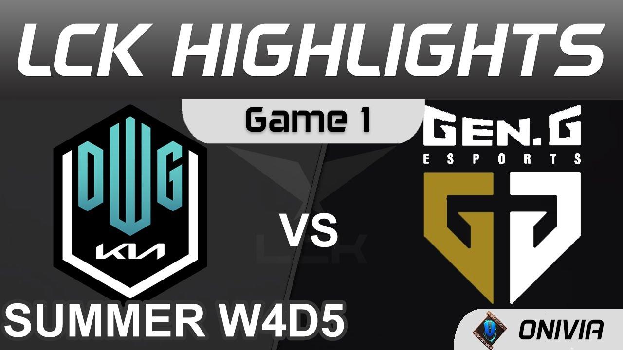 DK vs GEN Highlights Game 1 LCK Summer Season 2021 W4D5 DWG KIA vs Gen G by Onivia thumbnail