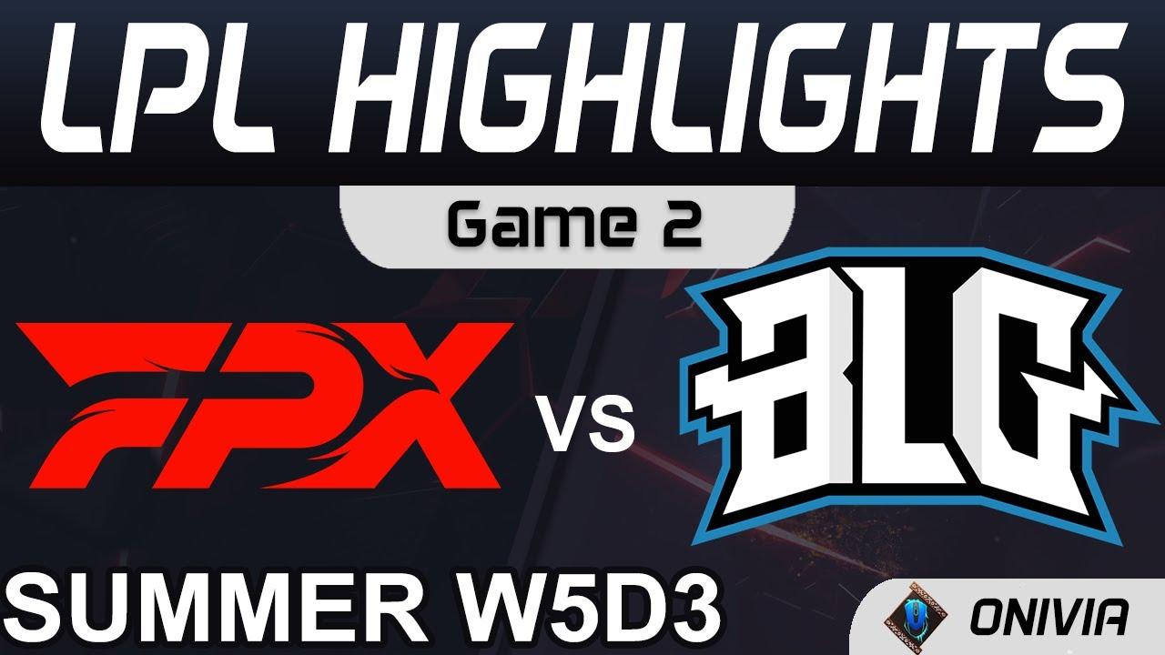 FPX vs BLG Highlights Game 2 LPL Summer Season 2021 W5D3 FunPlus Phoenix vs Bilibili Gaming by Onivi thumbnail