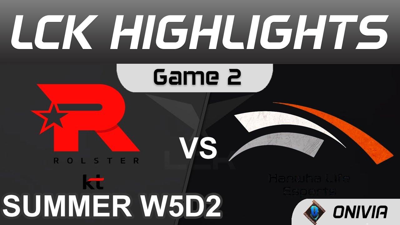 KT vs HLE Highlights Game 2 LCK Summer Season 2021 W5D2 KT Rolster vs Hanwha Life Esports by Onivia thumbnail