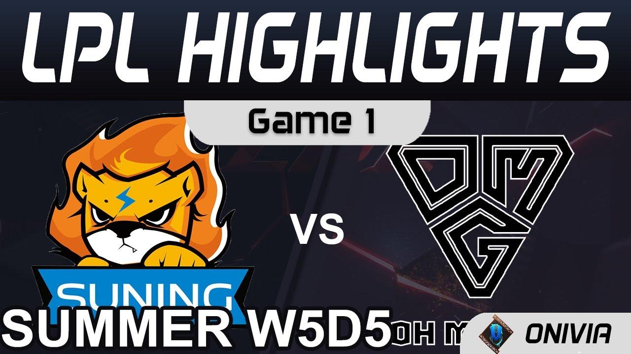 SN vs OMG Highlights Game 1 LPL Summer Season 2021 W5D5 Suning vs Oh My God by Onivia thumbnail