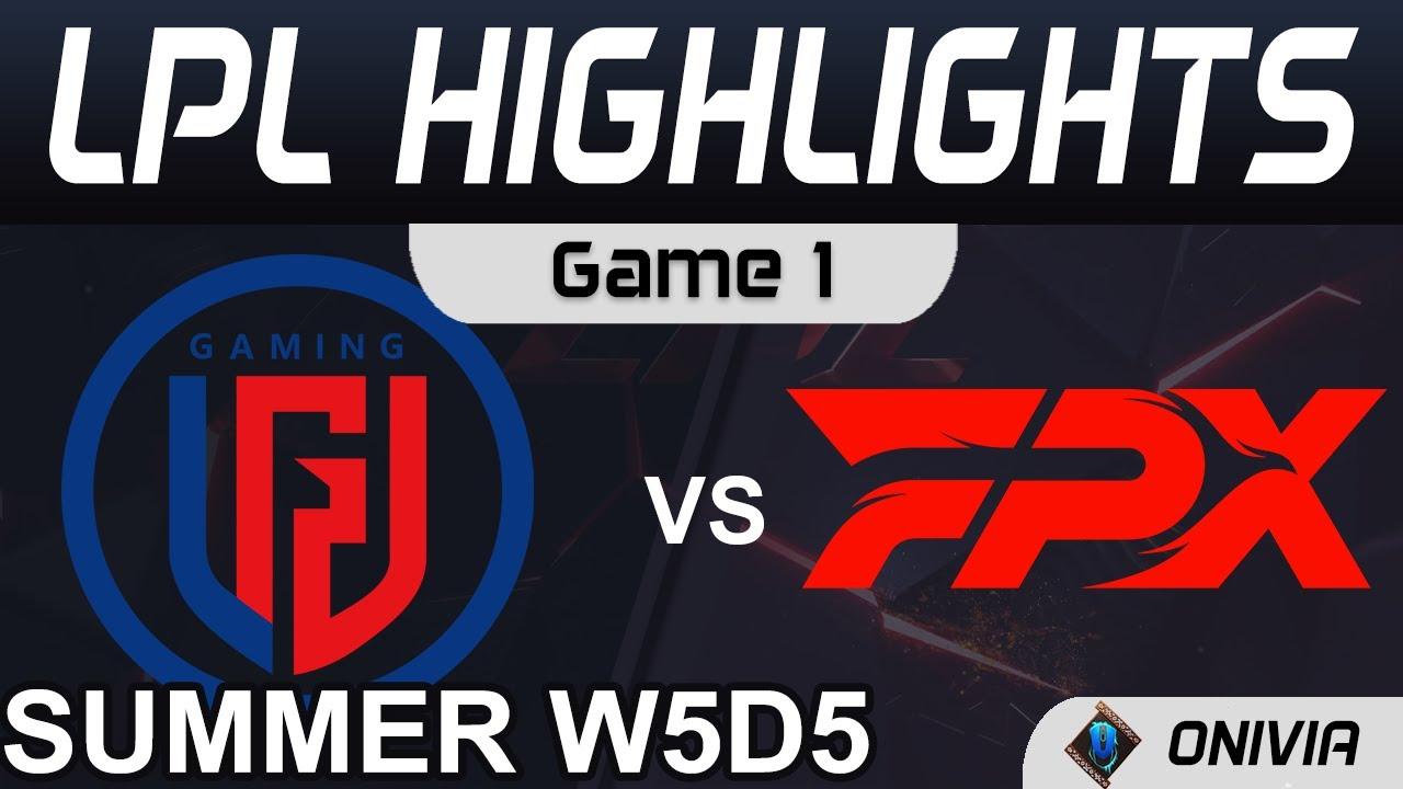 LGD vs FPX Highlights Game 1 LPL Summer Season 2021 W5D5 LGD Gaming vs FunPlus Phoenix by Onivia thumbnail