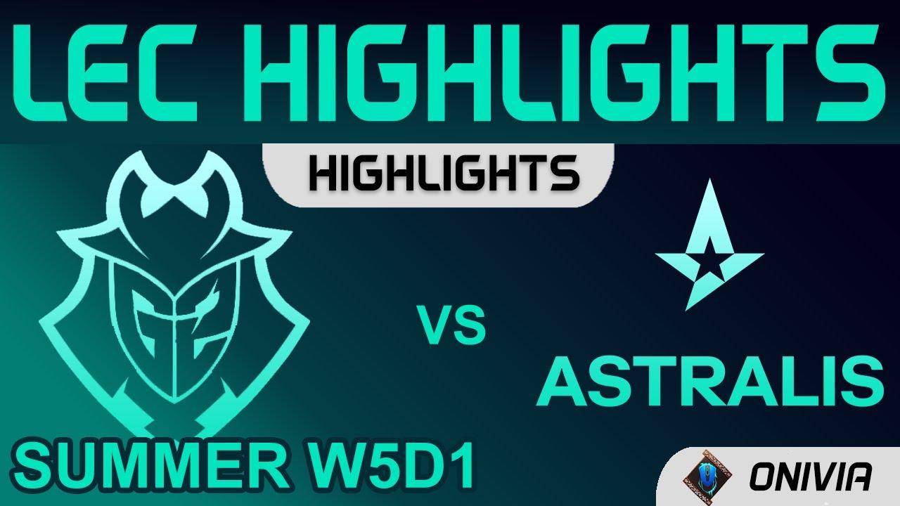 G2 vs AST Highlights LEC Summer Season 2021 W5D1 G2 Esports vs Astralis by Onivia thumbnail