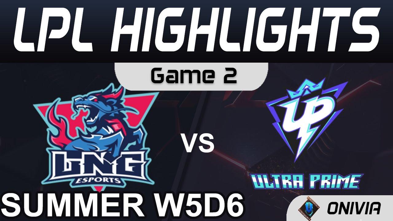 LNG vs UP Highlights Game 2 LPL Summer Season 2021 W5D6 LNG Esports vs Ultra Prime by Onivia thumbnail