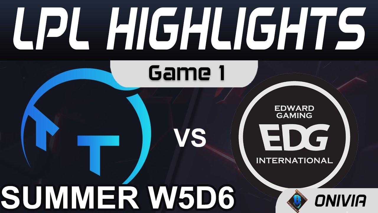 TT vs EDG Highlights Game 1 LPL Summer Season 2021 W5D6 ThunderTalk Gaming vs EDward Gaming by Onivi thumbnail