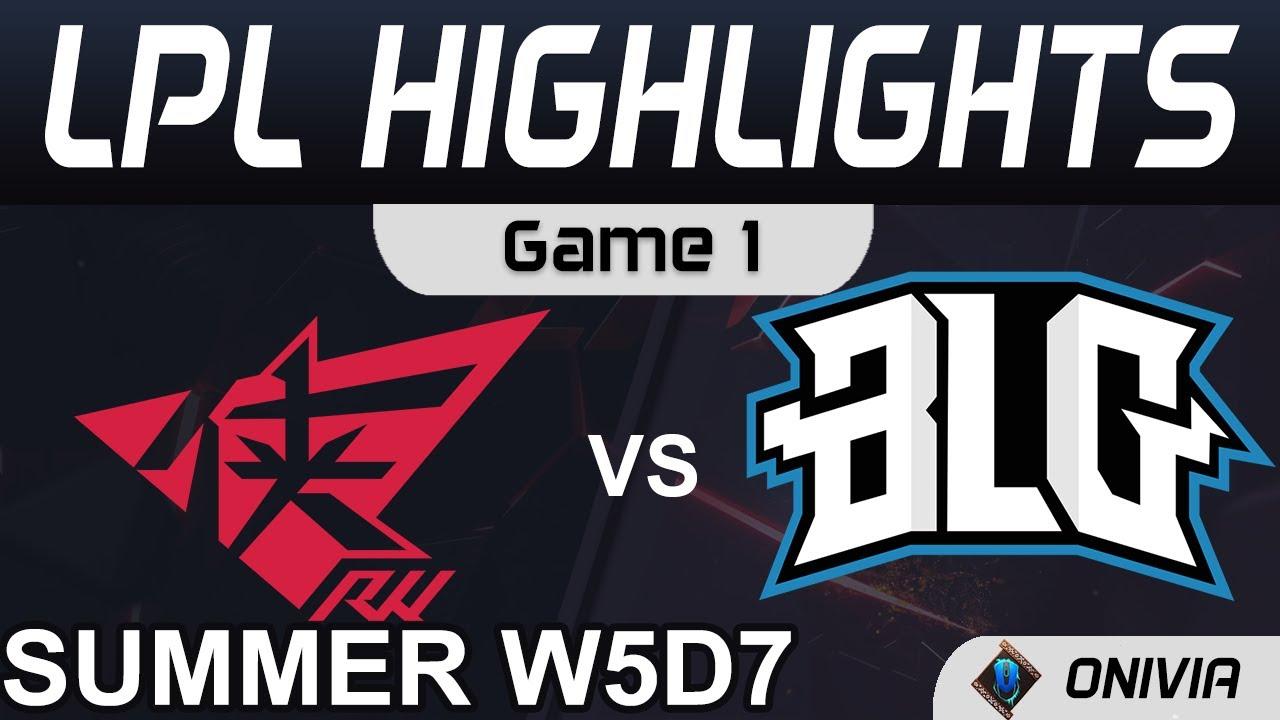 RW vs BLG Highlights Game 1 LPL Summer Season 2021 W5D7 Rogue Warriors vs Bilibili Gaming by Onivia thumbnail