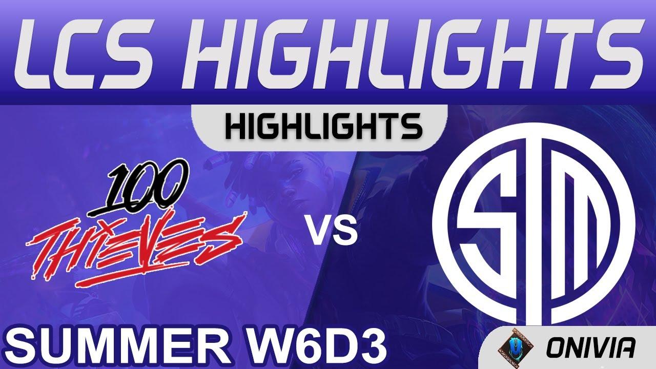 100 vs TSM Highlights LCS Summer Season 2021 W6D3 100 Thieves vs Team SoloMid by Onivia thumbnail