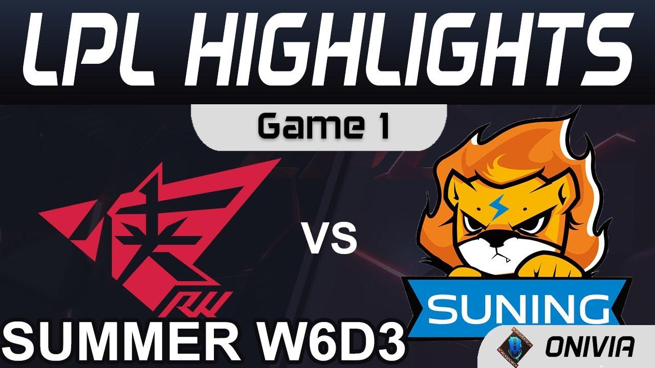 RW vs SN Highlights Game 1 LPL Summer Season 2021 W6D3 Rogue Warriors vs Suning by Onivia thumbnail