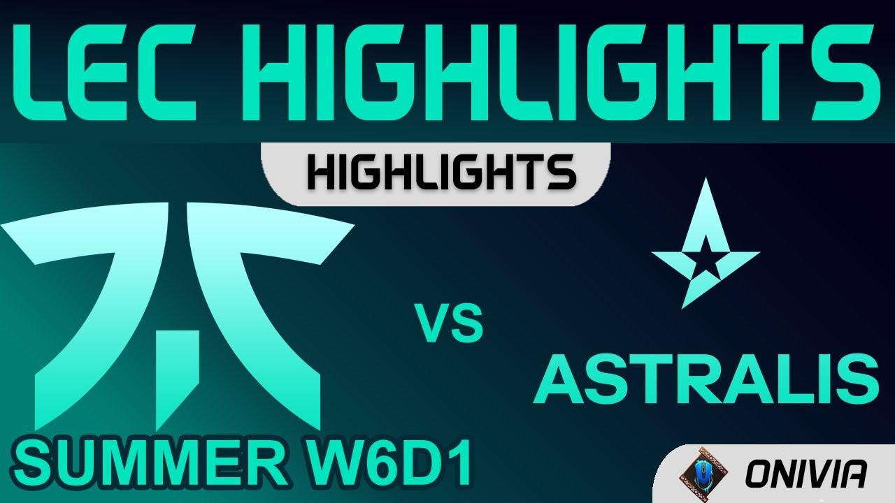 FNC vs AST Highlights LEC Summer Season 2021 W6D1 Fnatic vs Astralis by Onivia thumbnail