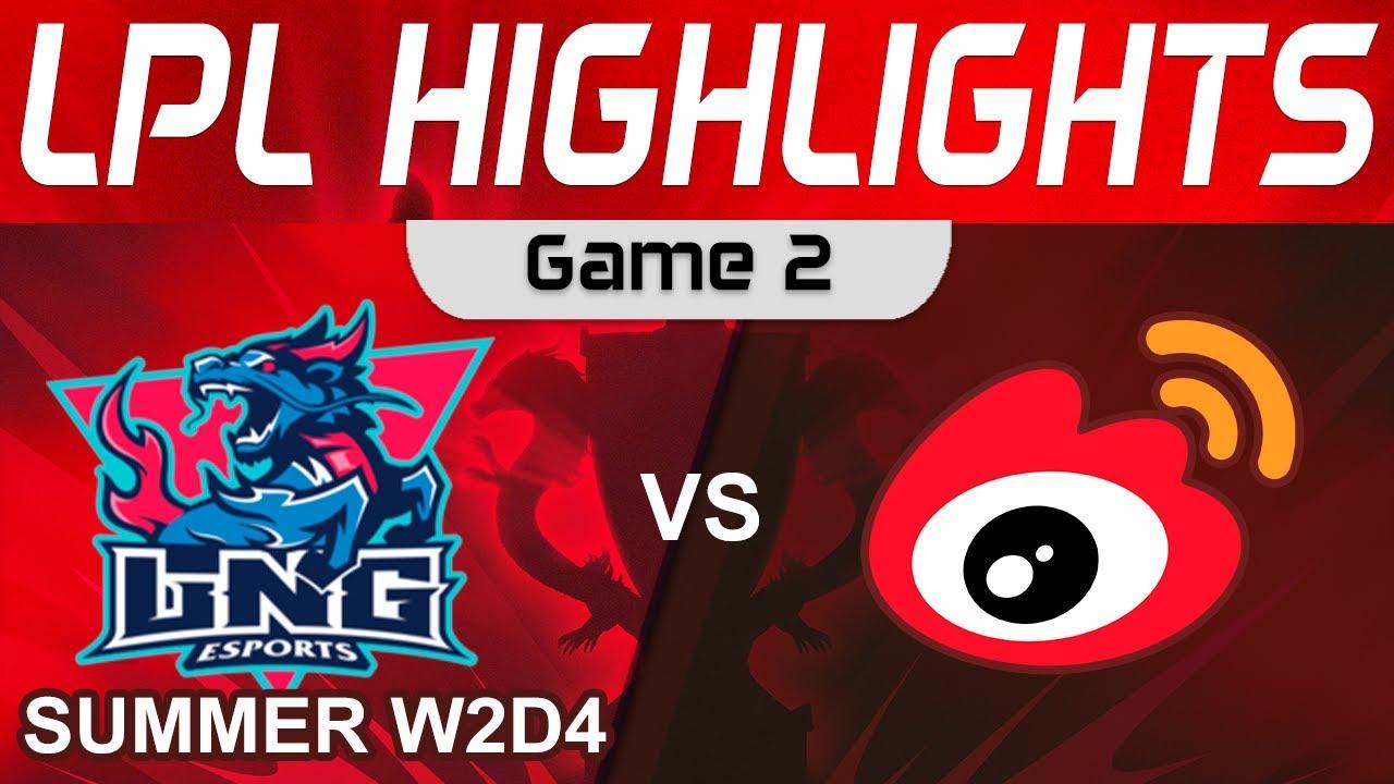 LNG vs WBG Highlights Game 2 LPL Summer Season 2023 W1D4 LNG Esports vs Weibo Gaming by Onivia thumbnail