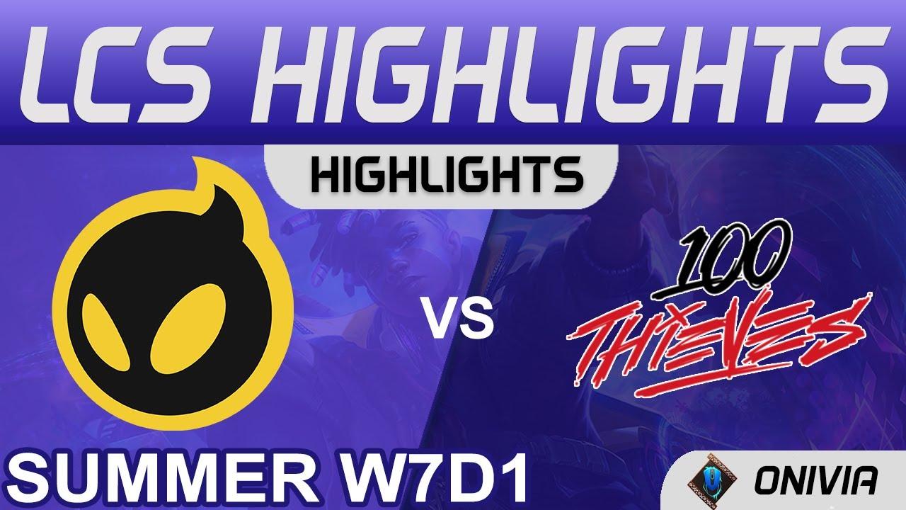 DIG vs 100 Highlights LCS Summer Season 2021 W7D1 Dignitas vs 100 Thieves by Onivia thumbnail