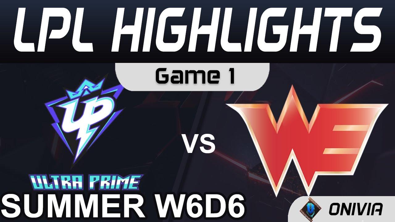 UP vs WE Highlights Game 1 LPL Summer Season 2021 W6D6 Ultra Prime vs Team WE by Onivia thumbnail