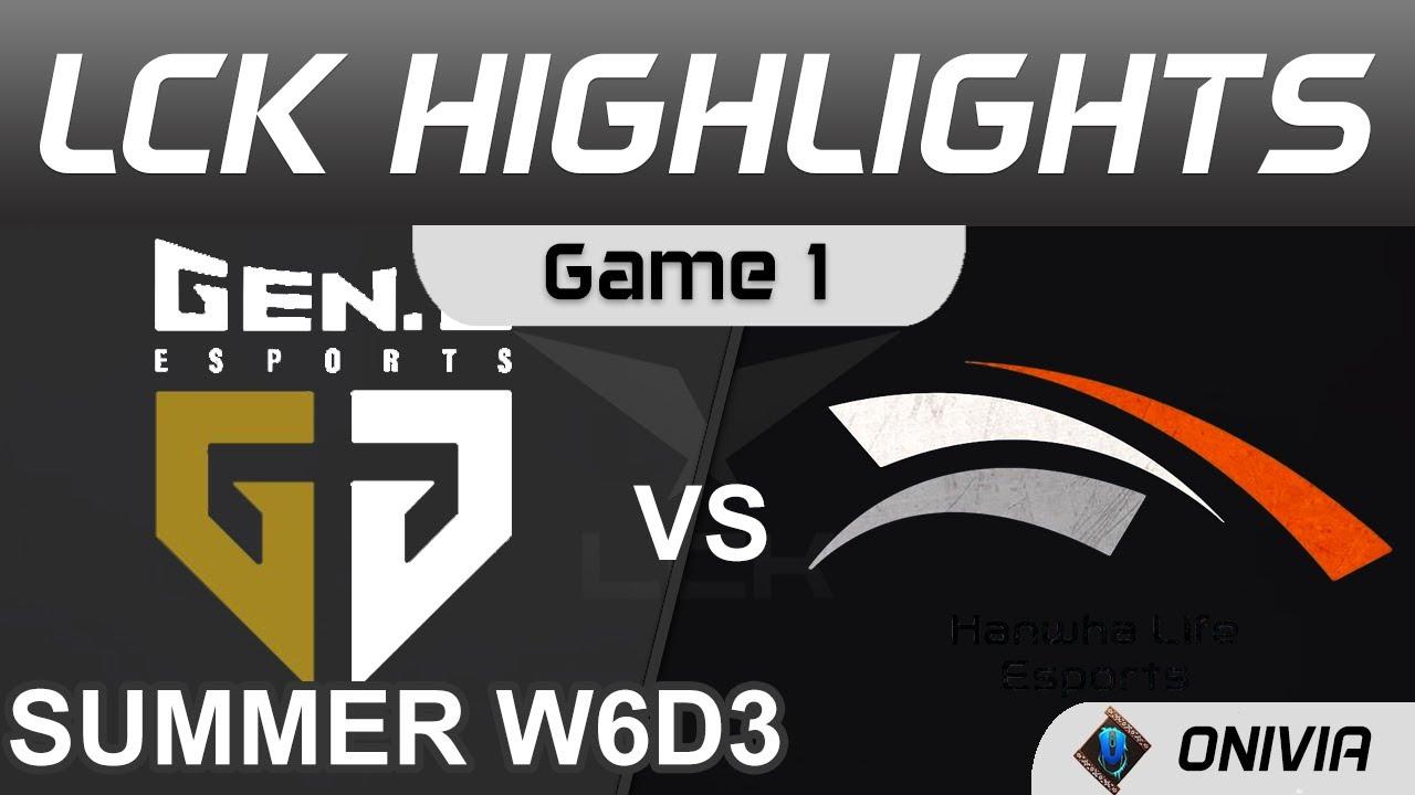 GEN vs HLE Highlights Game 1 LCK Summer Season 2021 W6D3 Gen G vs Hanwha Life Esports by Onivia thumbnail