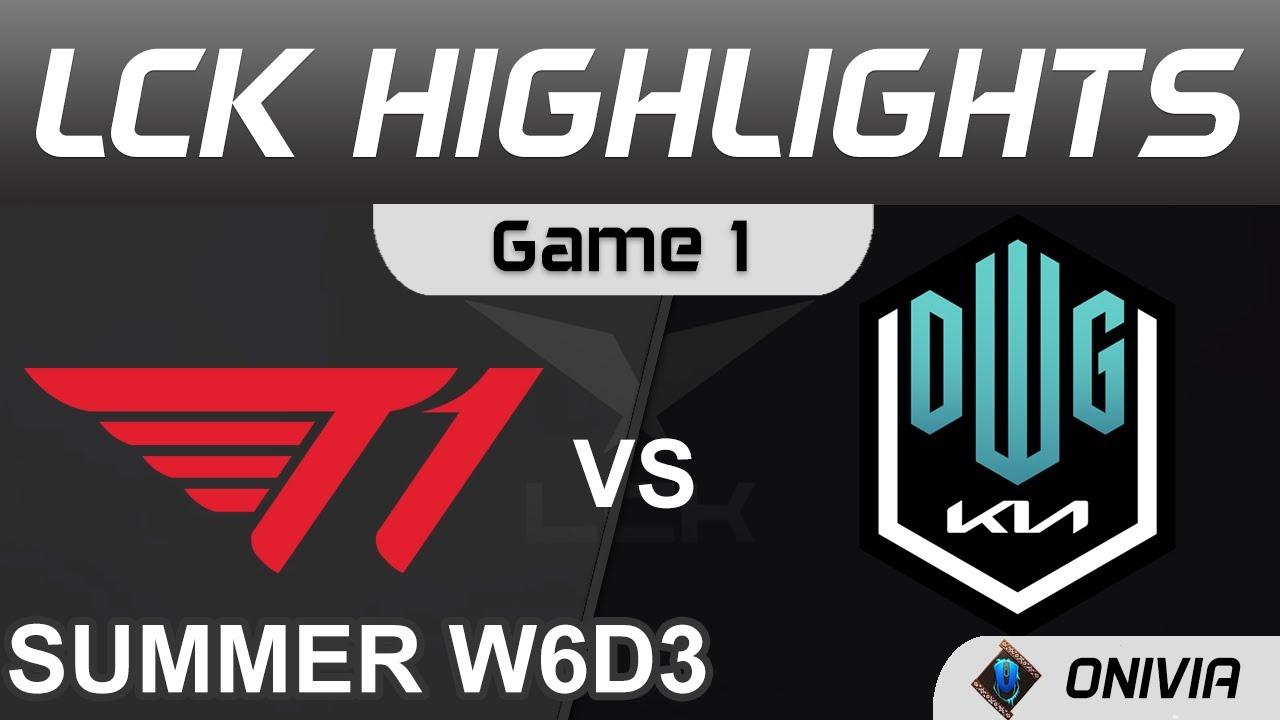 T1 vs DK Highlights Game 1 LCK Summer Season 2021 W6D3 T1 vs DWG KIA by Onivia thumbnail