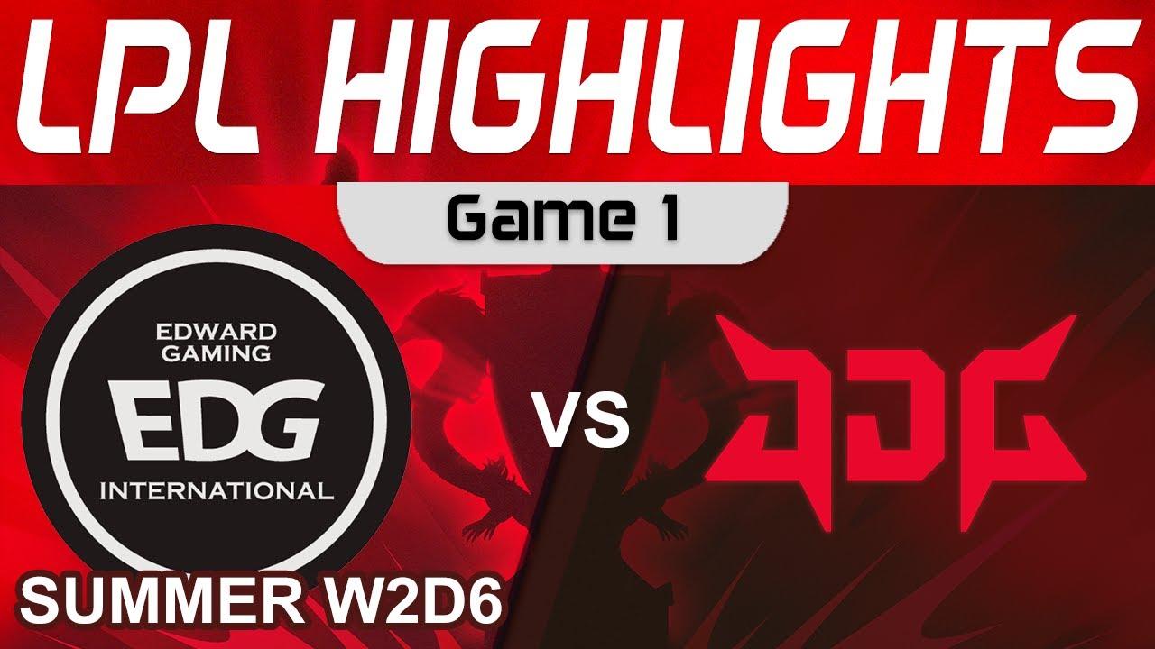 EDG vs JDG Highlights Game 1 LPL Summer Season 2023 W1D6 EDward Gaming vs JD Gaming by Onivia thumbnail