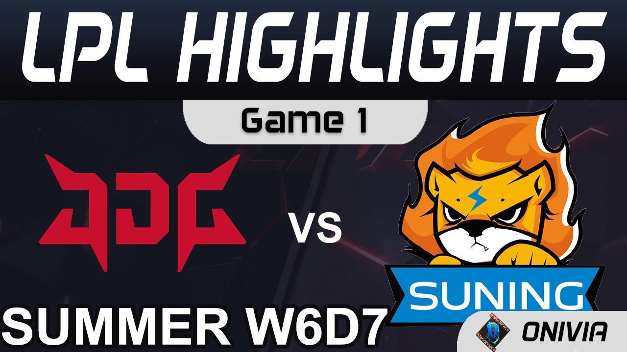 JDG vs SN Highlights Game 1 LPL Summer Season 2021 W6D7 JD Gaming vs Suning by Onivia thumbnail