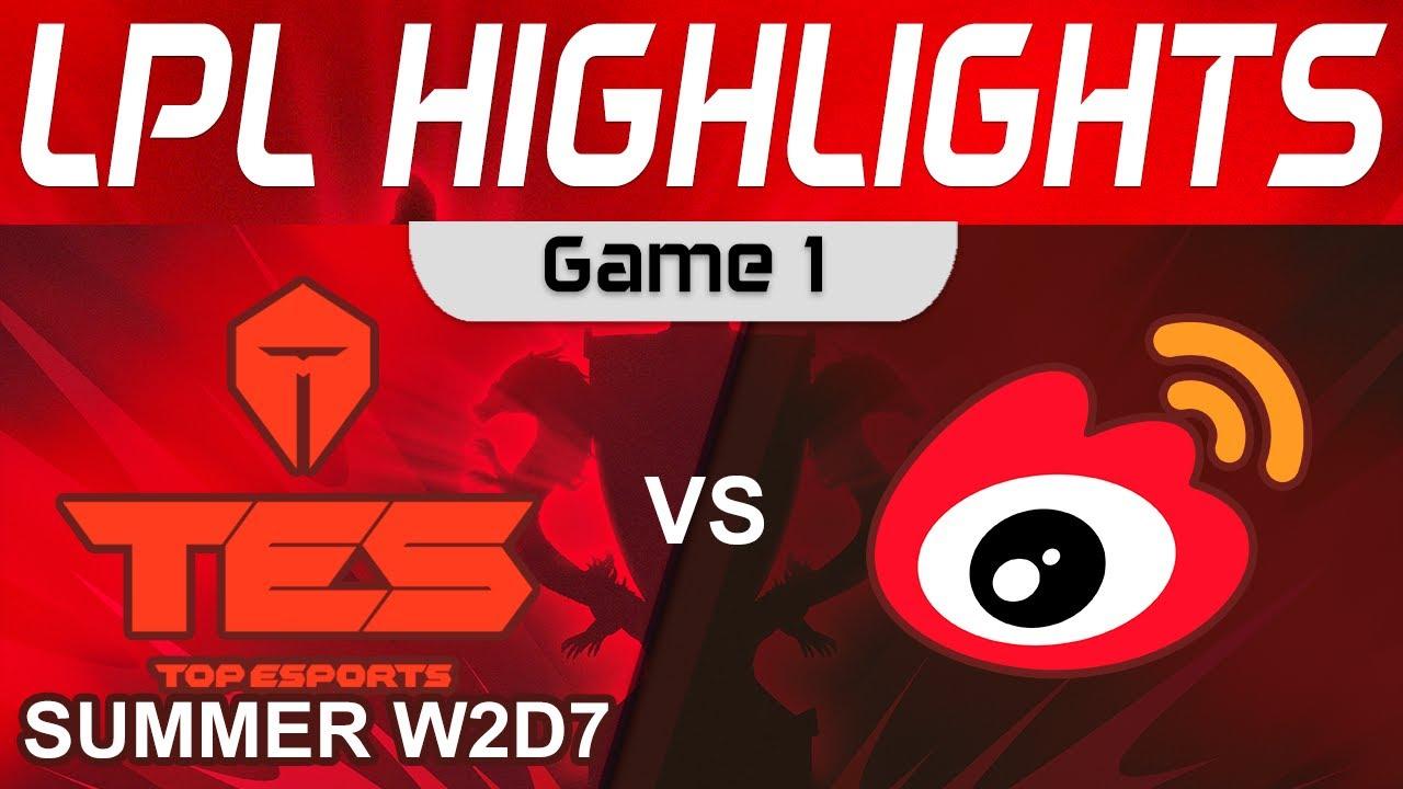 TES vs WBG Highlights Game 1 LPL Summer Season 2023 W1D7 Top Esports vs Weibo Gaming by Onivia thumbnail