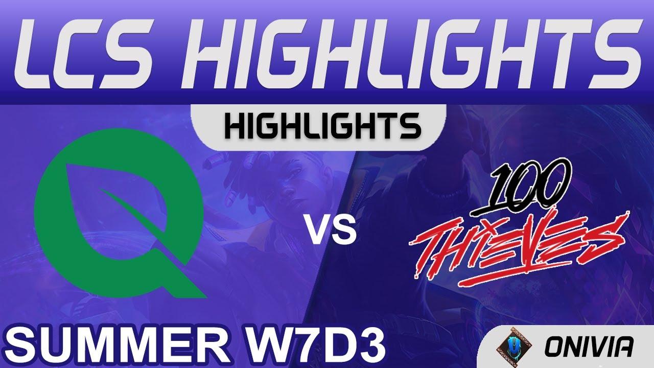 FLY vs 100 Highlights LCS Summer Season 2021 W7D3 FlyQuest vs 100 Thieves by Onivia thumbnail