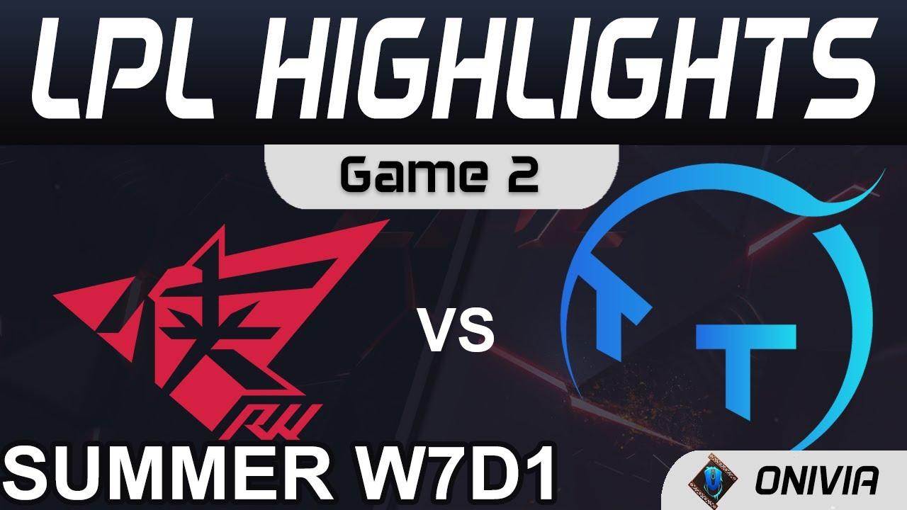 RW vs TT Highlights Game 2 LPL Summer Season 2021 W7D1 Rogue Warriors vs ThunderTalk Gaming by Onivi thumbnail