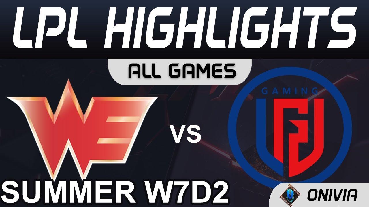 WE vs LGD Highlights ALL GAMES LPL Summer Season 2021 W7D2 Team WE vs LGD Gaming by Onivia thumbnail