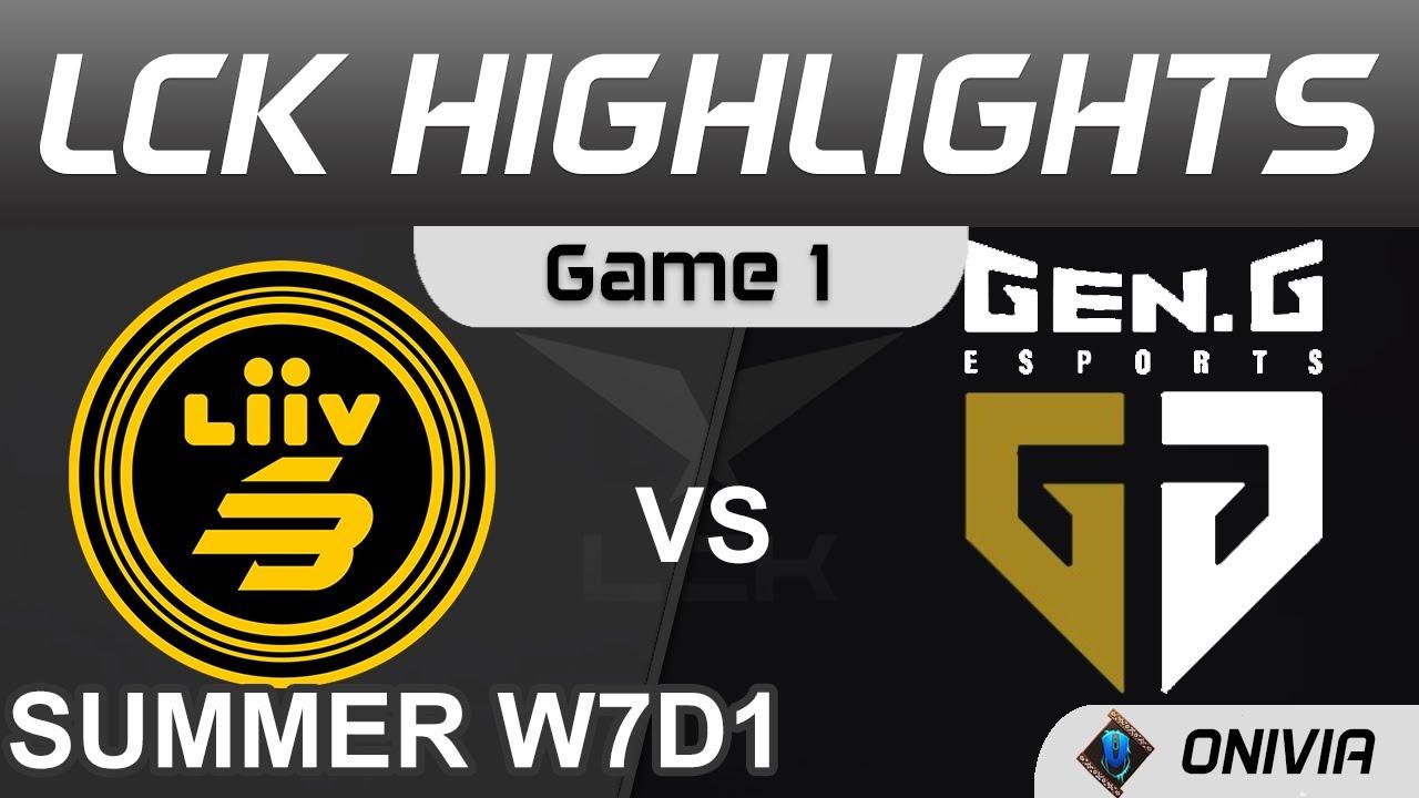 LSB vs GEN Highlights Game 1 LCK Summer Season 2021 W7D1 Liiv SANDBOX vs Gen G by Onivia thumbnail