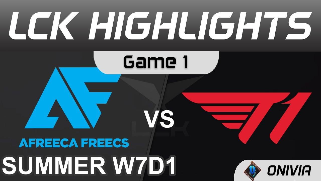 AF vs T1 Highlights Game 1 LCK Summer Season 2021 W7D1 Afreeca Freecs vs T1 by Onivia thumbnail