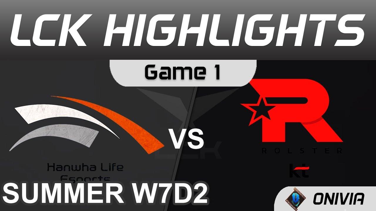 HLE vs KT Highlights Game 1 LCK Summer Season 2021 W7D2 Hanwha Life Esports vs KT Rolster by Onivia thumbnail