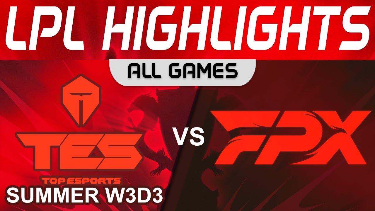 TES vs FPX Highlights ALL GAMES LPL Summer Season 2023 W3D3 Top Esports vs FunPlus Phoenix by Onivia thumbnail