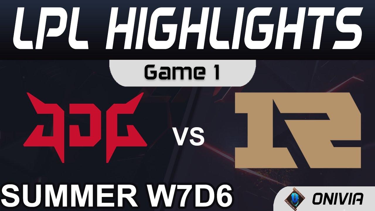 JDG vs RNG Highlights Game 1 LPL Summer Season 2021 W7D6 JD Gaming vs Royal Never Give Up by Onivia thumbnail