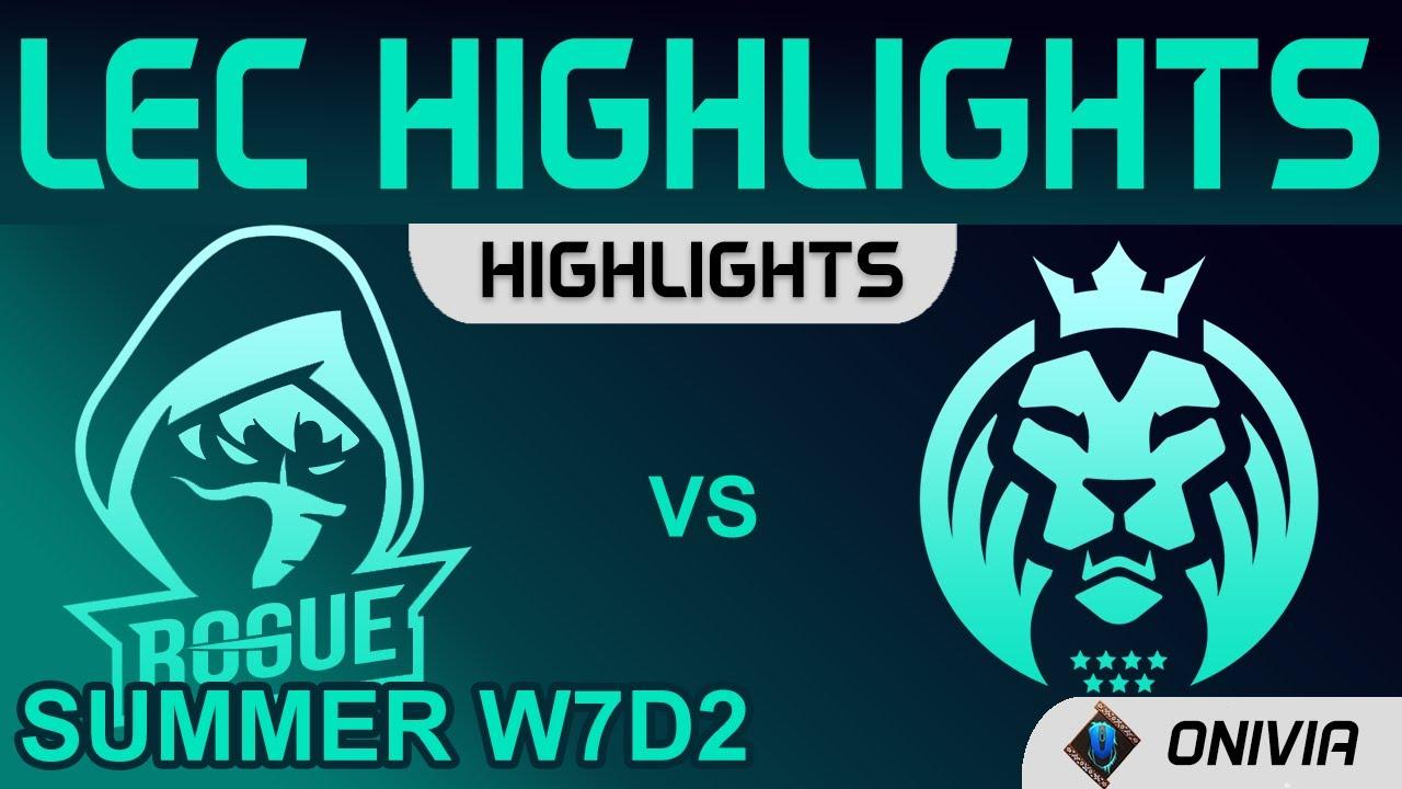 RGE vs MAD Highlights LEC Summer Season 2021 W7D2 Rogue vs MAD Lions by Onivia thumbnail