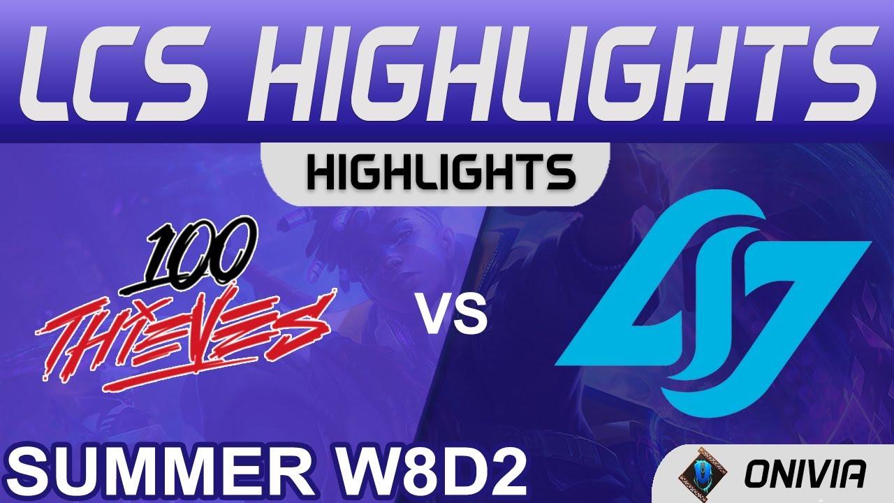 100 vs CLG Highlights LCS Summer Season 2021 W8D2 100 Thieves vs Conter Logic Gaming by Onivia thumbnail