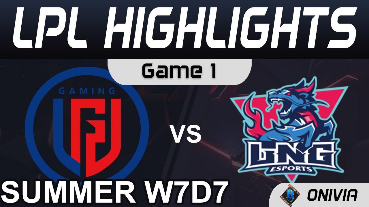 LGD vs LNG Highlights Game 1 LPL Summer Season 2021 W7D7 LGD Gaming vs LNG Esports by Onivia thumbnail